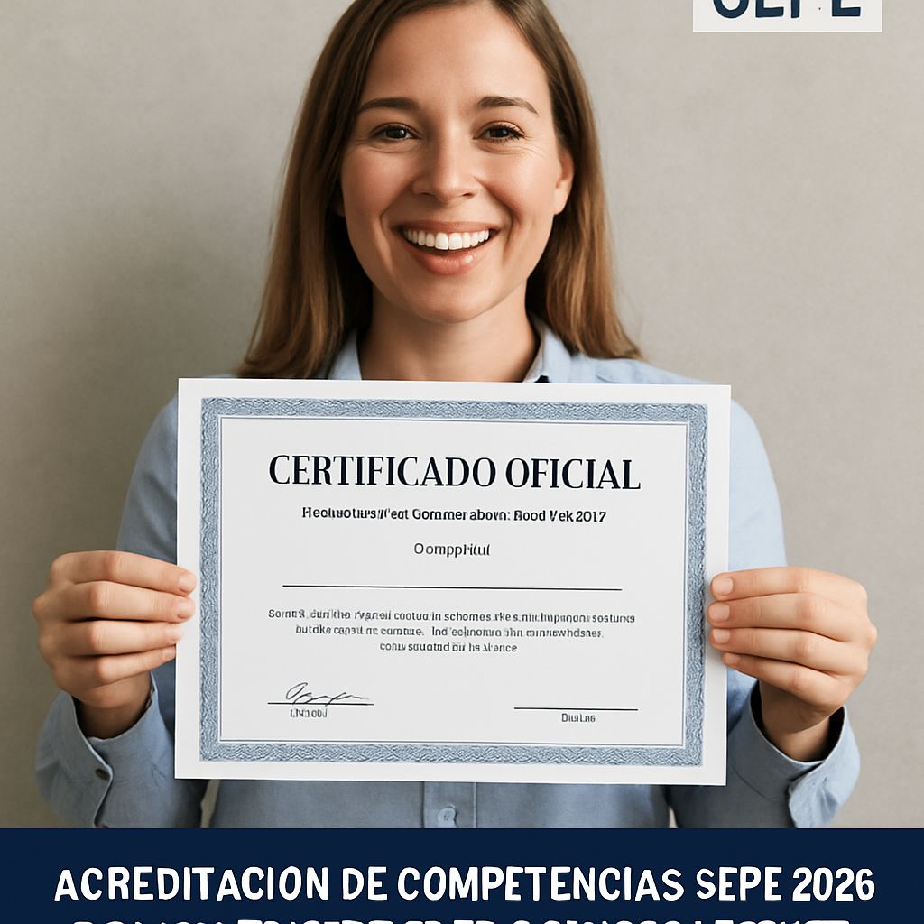 Acreditación de Competencias SEPE 2026: Cómo Certificar tu Experiencia Laboral