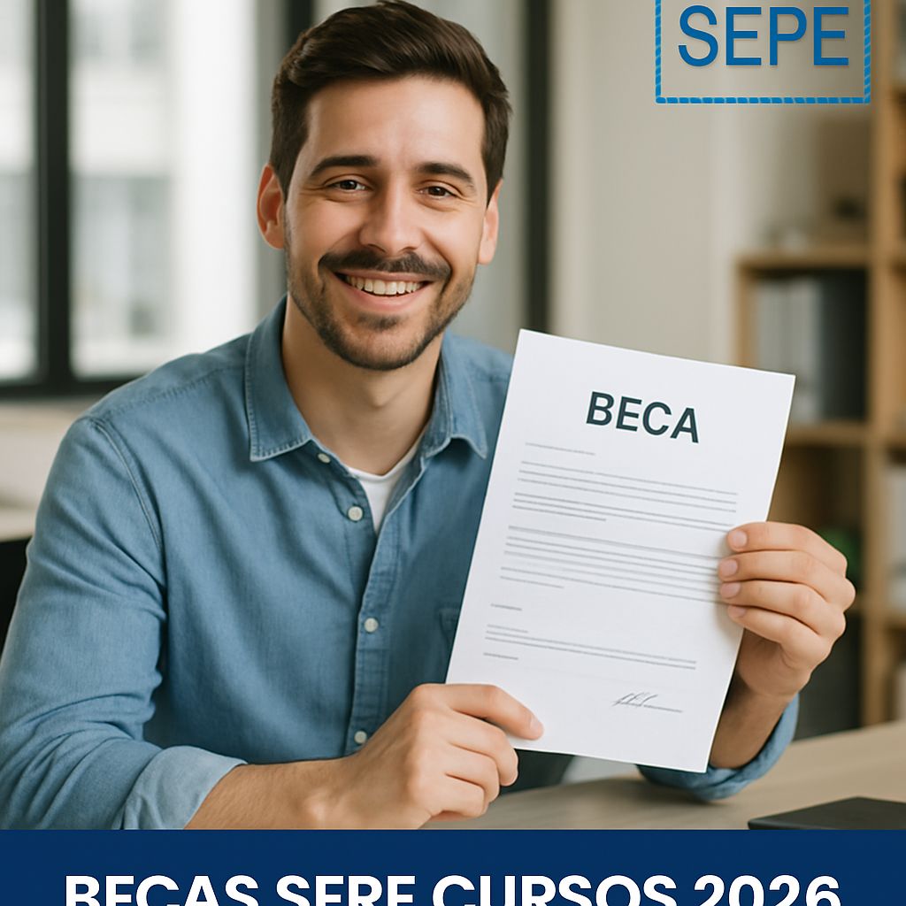 Beca SEPE para cursos 2026: ayudas de transporte, guarderia y compatibilidad con el paro
