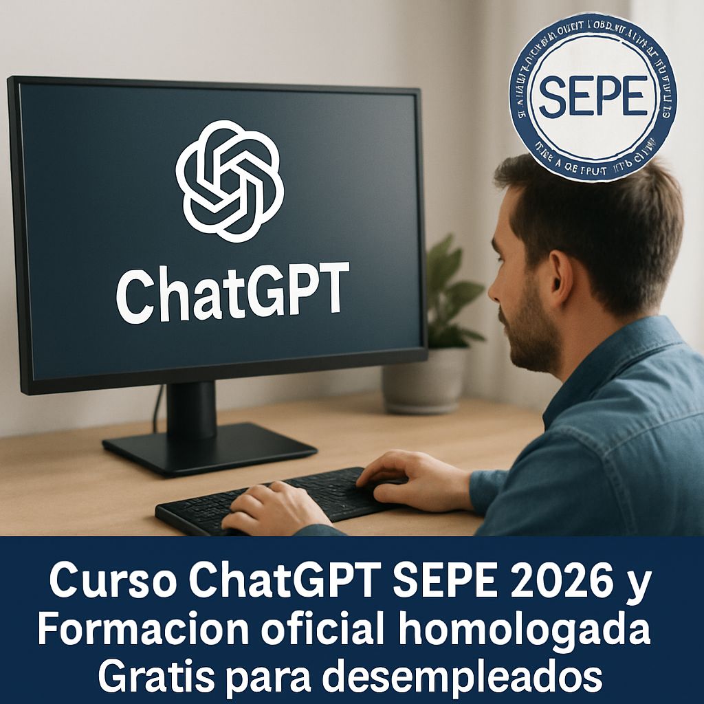 Curso de ChatGPT SEPE 2026: Formación Gratuita en IA Generativa y Prompting Profesional