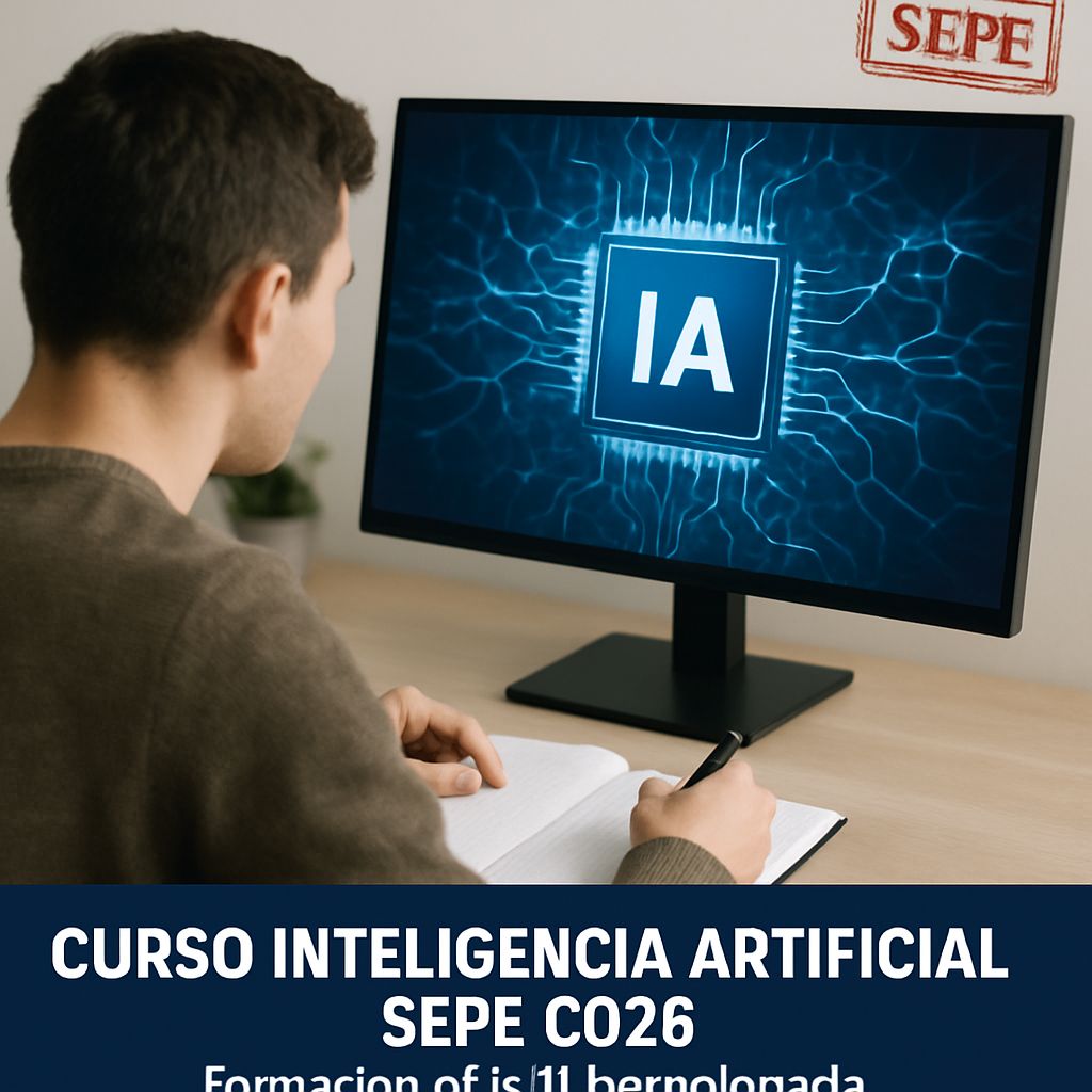 Cursos IA Oficiales SEPE 2026: Certificado + 94% Inserción Laboral