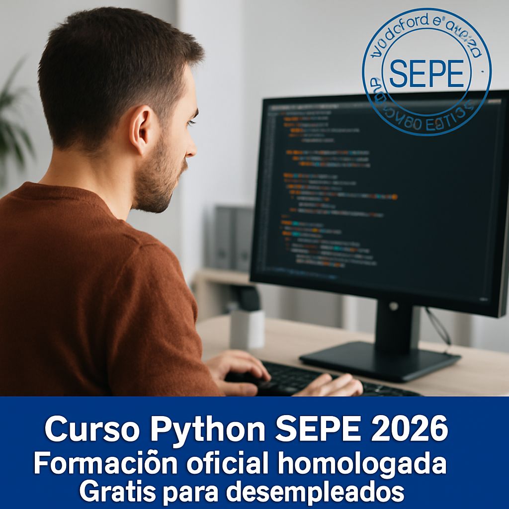 Curso de Python SEPE 2026: Programación Gratuita desde Cero hasta Nivel Avanzado