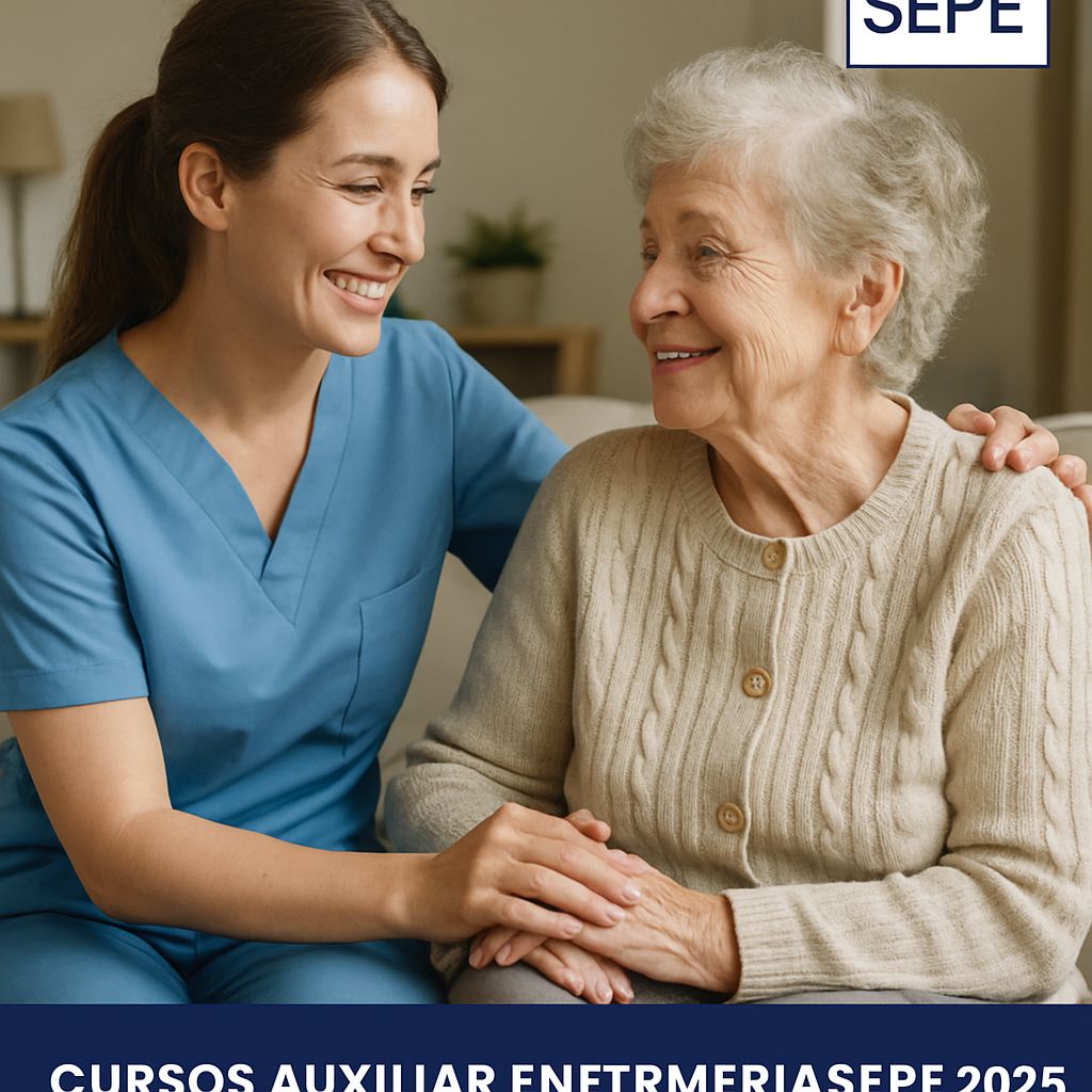 Cursos SEPE de Auxiliar de Enfermería 2026: Formación Gratuita en Sanidad y Cuidados