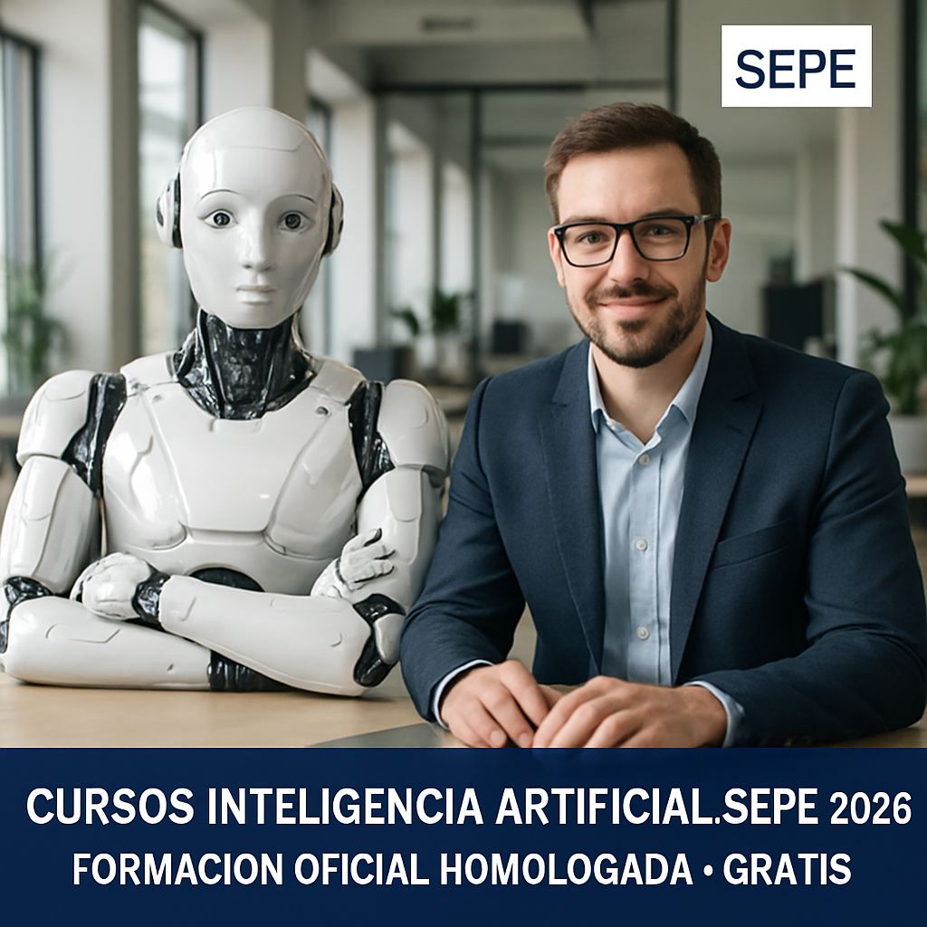 Cursos IA Oficiales SEPE 2026: Certificado + 94% Inserción Laboral