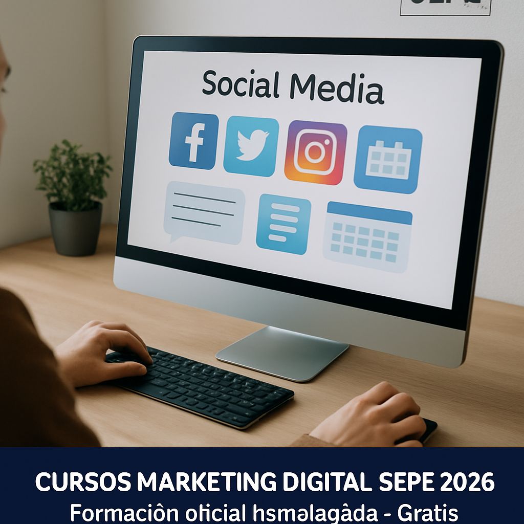 Cursos de Marketing Digital SEPE 2026: SEO, Redes Sociales y E-Commerce Gratis