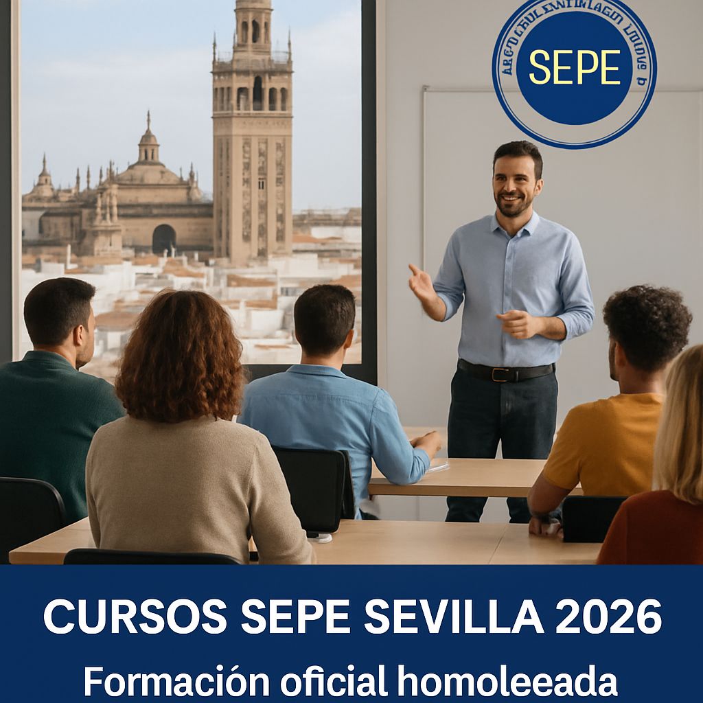 Cursos SEPE oficiales en Sevilla: certificados reconocidos a nivel nacional 2026