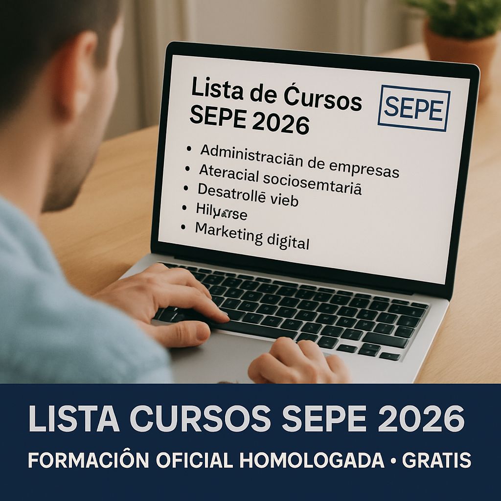 Lista de Cursos SEPE 2026: Dónde Consultar Todos los Cursos Gratuitos Disponibles