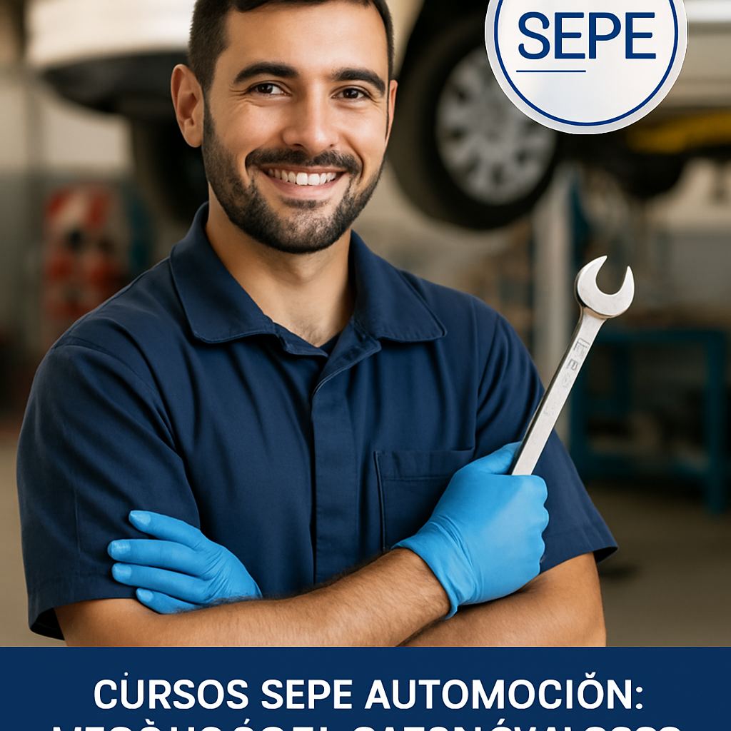 Cursos SEPE de Automoción y Mecánica del Automóvil 2026: Formación Gratuita