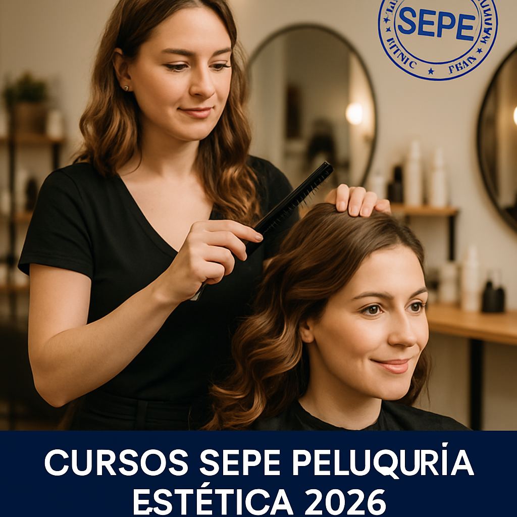 Cursos SEPE de Peluquería y Estética 2026: Formación Gratuita en Imagen Personal