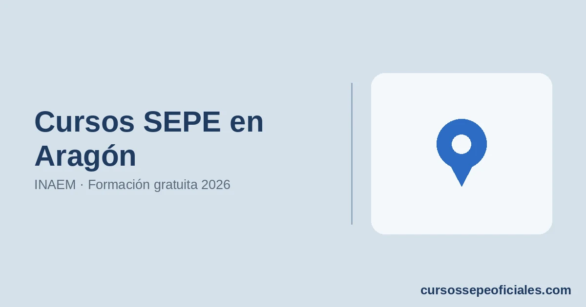 Cursos SEPE en Aragón 2026: INAEM y Formación Gratuita