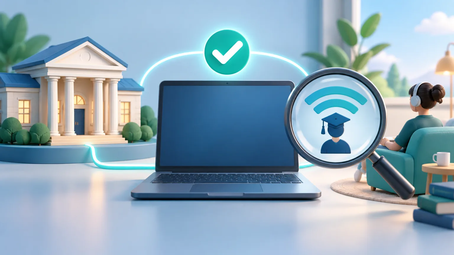 Centro de formación y aprendizaje a distancia conectados y verificados